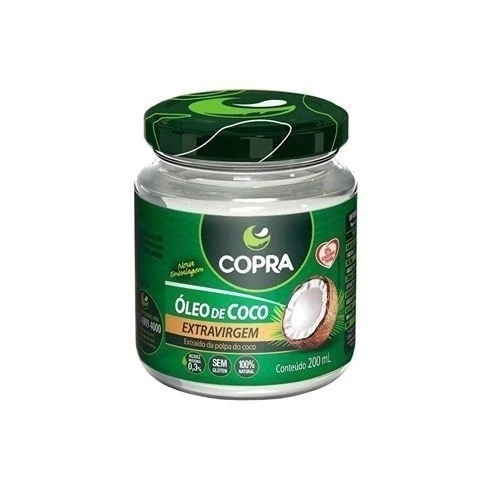 Óleo de coco extravirgem 200ml- COPRA