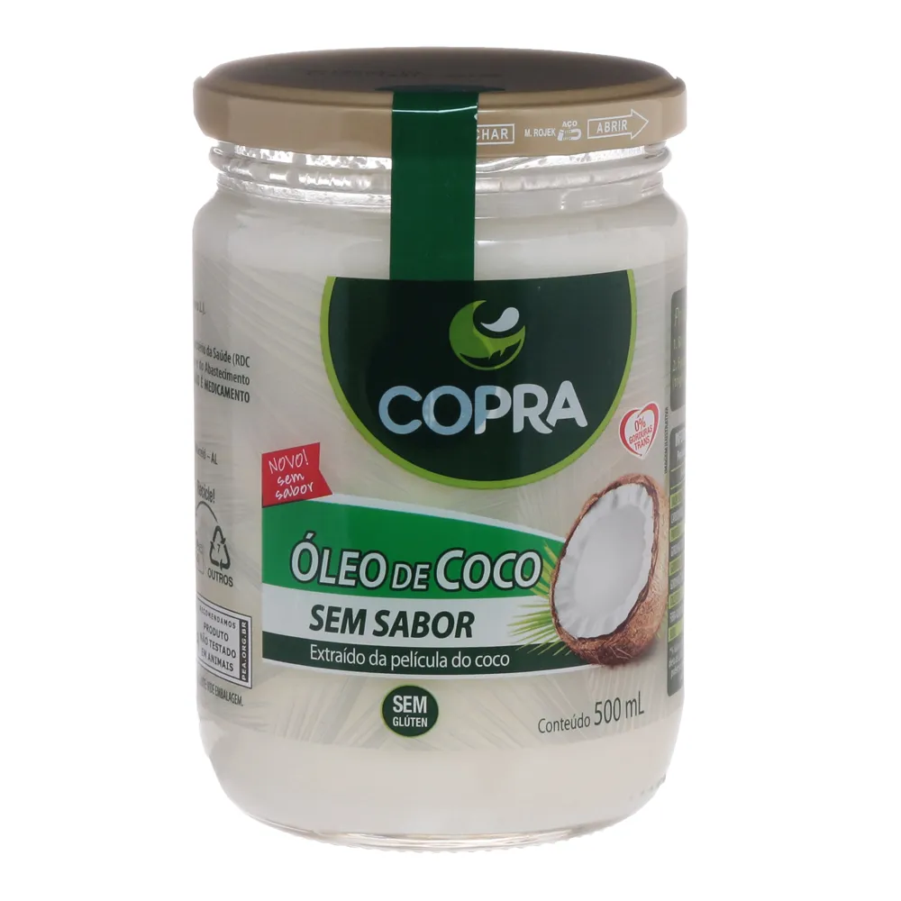 Óleo de coco sem sabor/ cheiro 500ml - COPRA